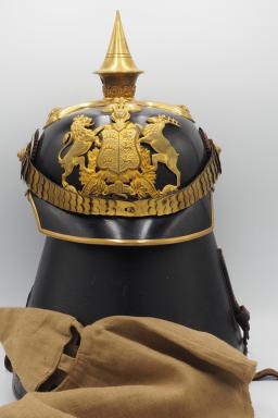 Wurttemberg Infantry Officers Pickelhaube - with Case & Cover