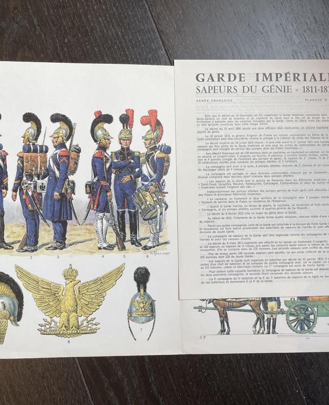 Beautiful Napoleonic 1st Empire Série of "Planches" from Lucien Rousselot