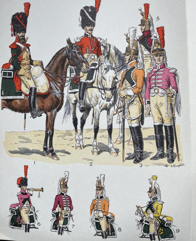 Beautiful Napoleonic 1st Empire Série of "Planches" from Lucien Rousselot