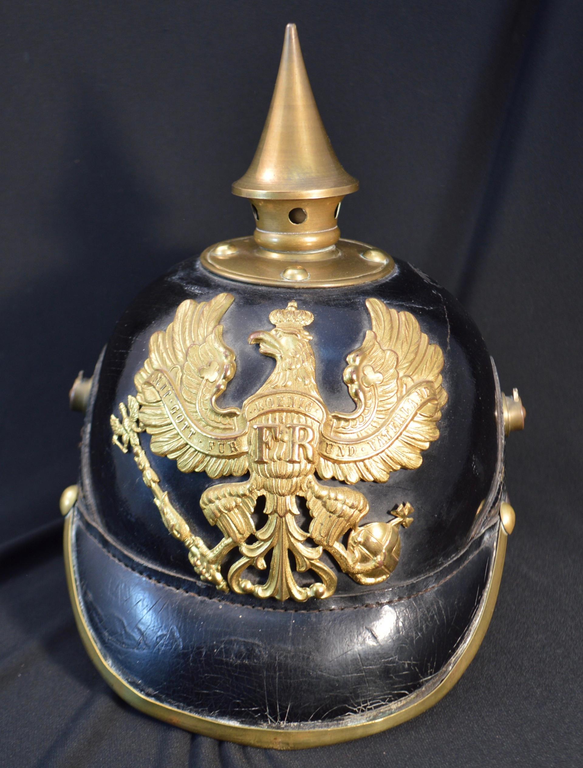 Prussian 73rd Infantry Fusilier Regiment NCO Pickelhaube - Pre 1899