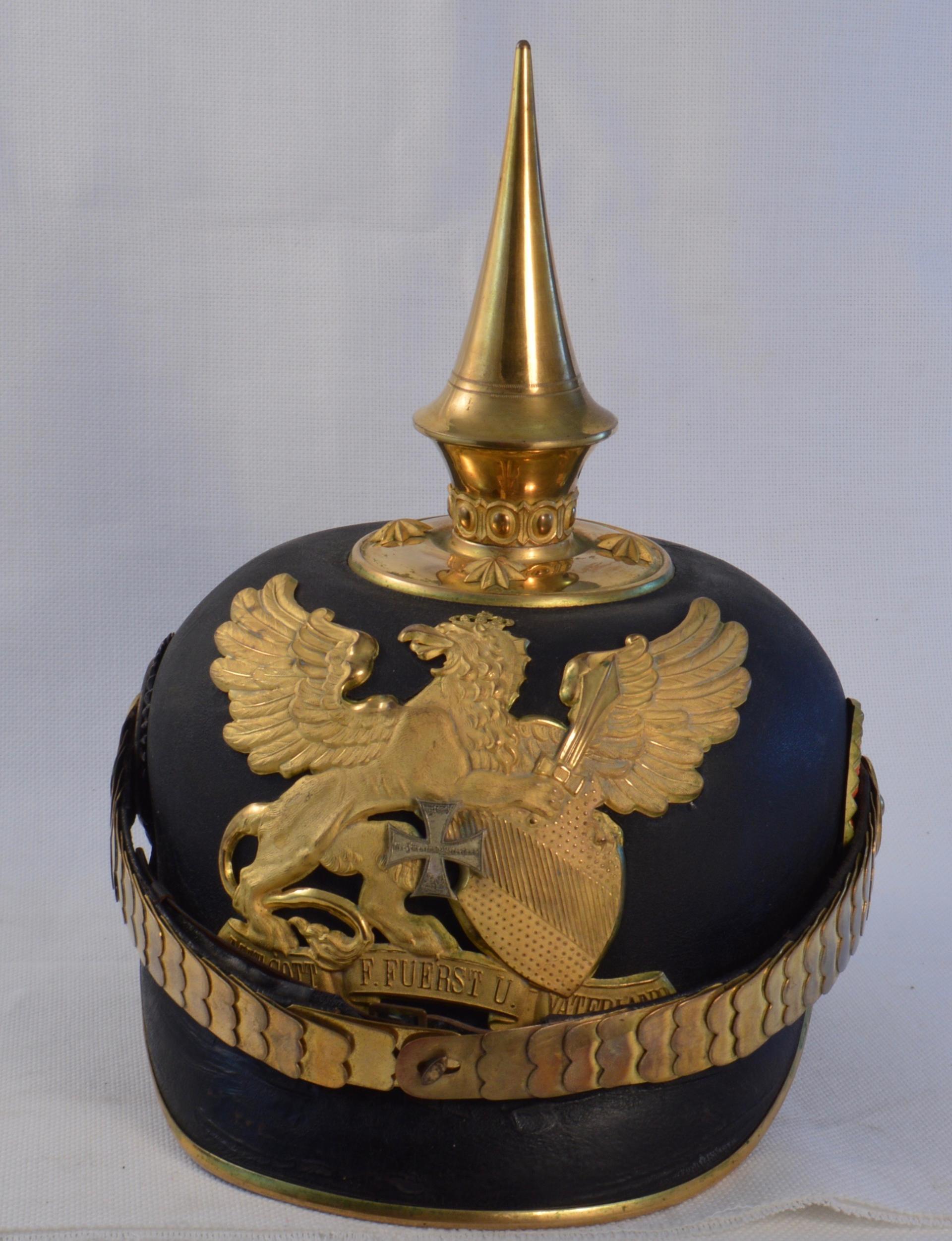 Baden Reserve Officer Infantry Pickelhaube - MINT