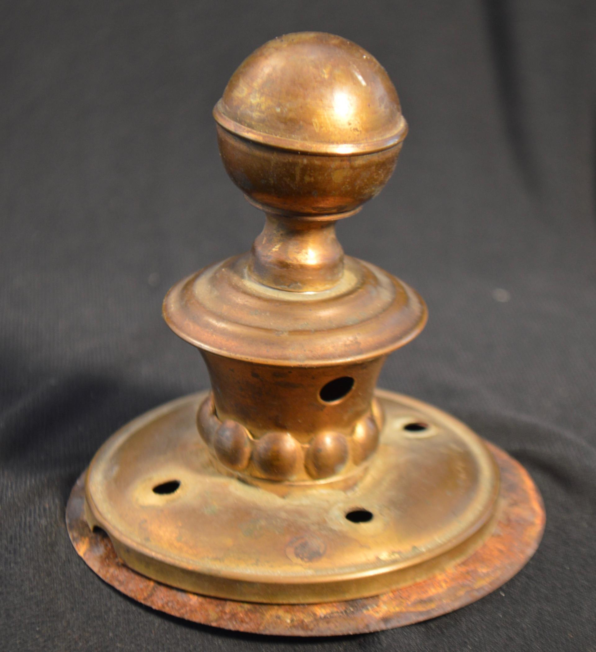 NCO/Officers Artillery Balltop and spike base with black base plate