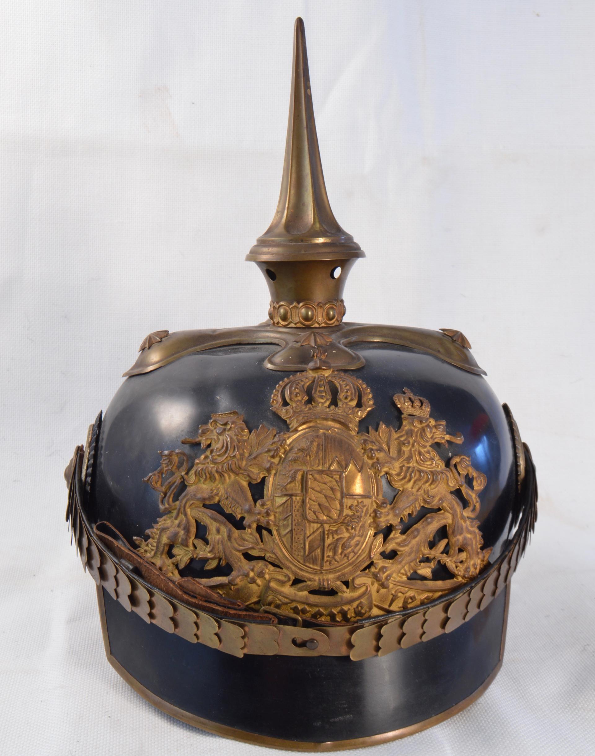 Bavarian Ersatz Officers Pickelhaube - RARE