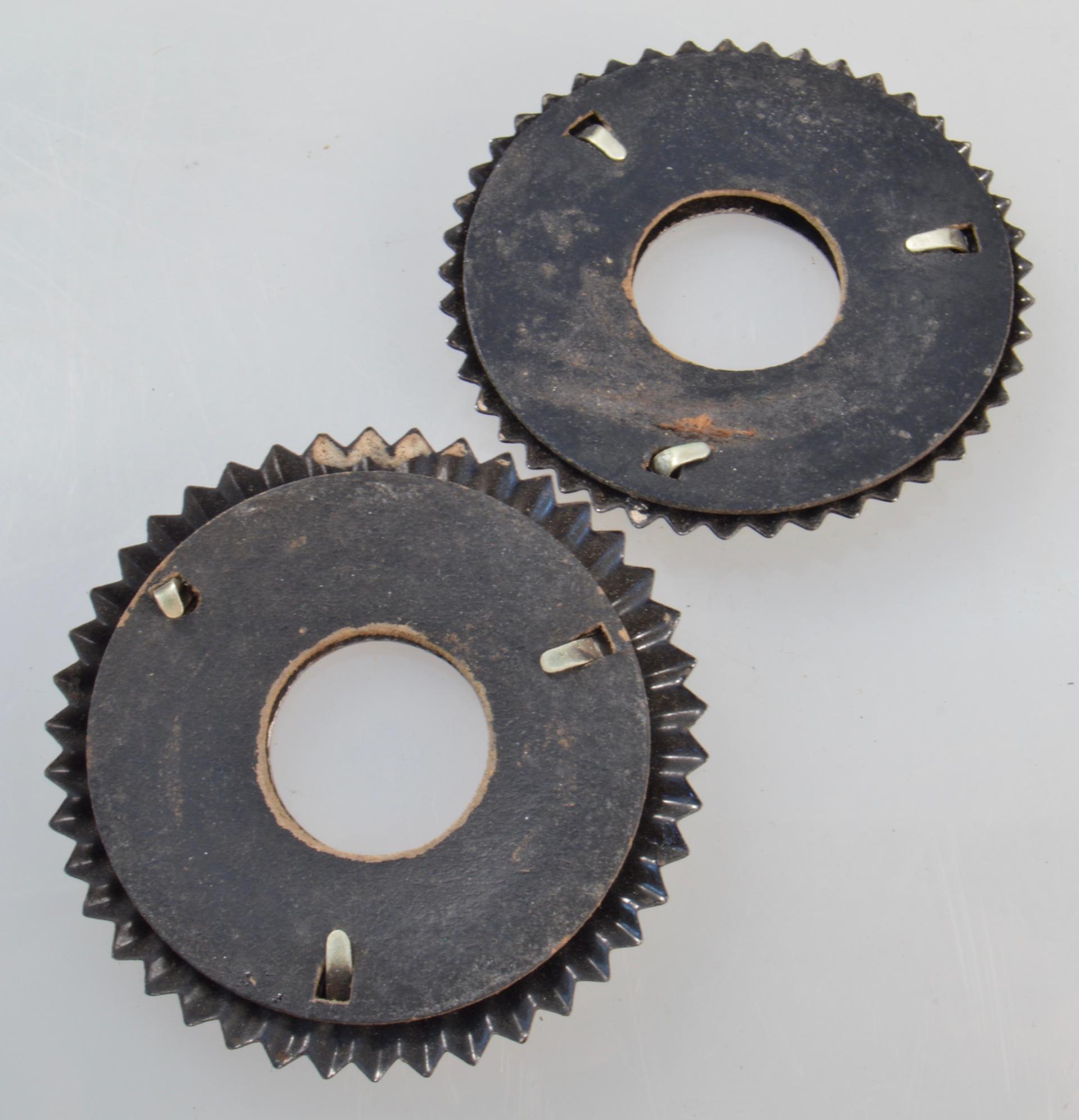 Set/Pair of Prussian and Reich Officer Cockades for Model 1916 helmet