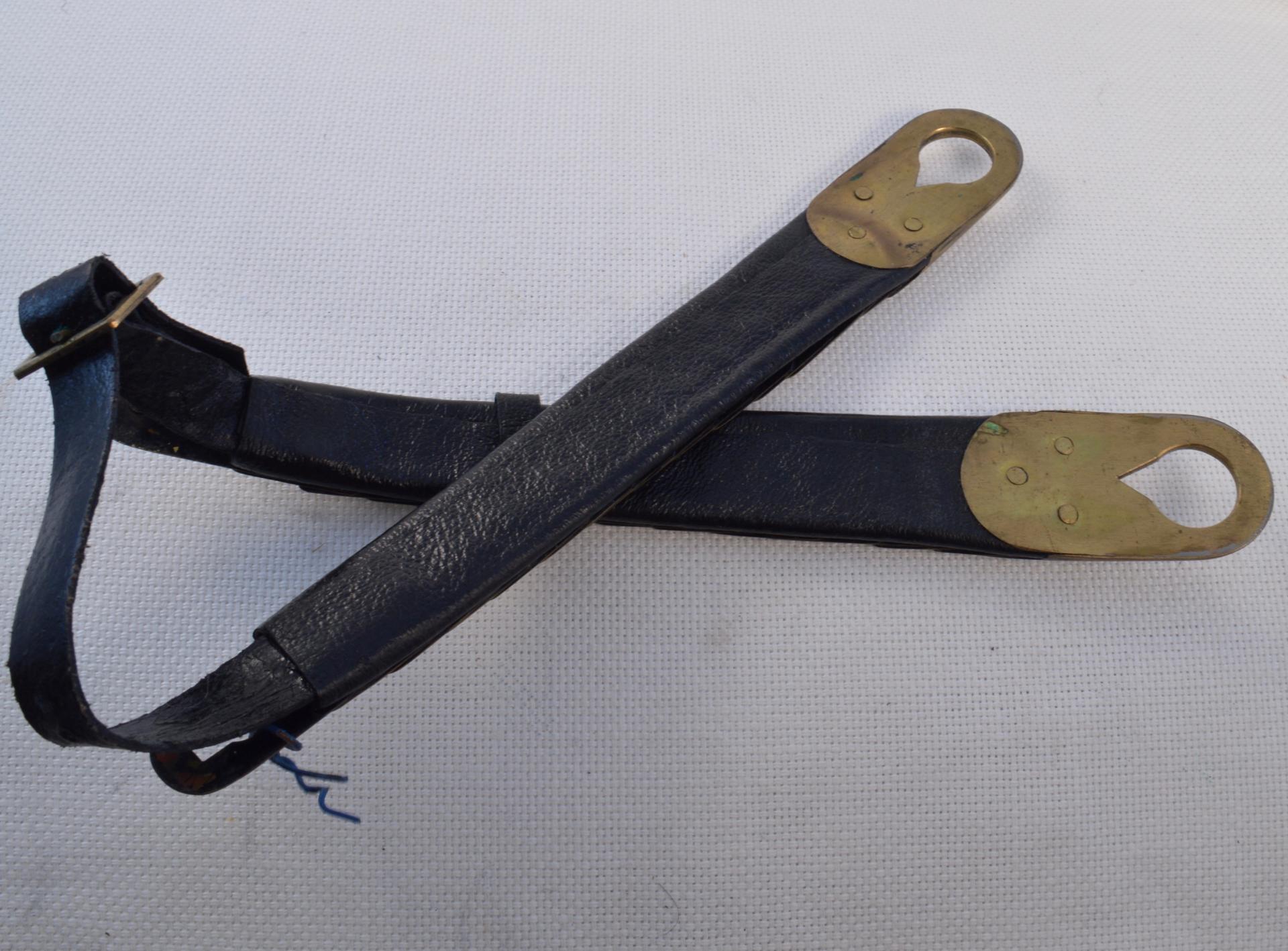 Set of Flat Brass M1891 type Chinscales - Reproduction