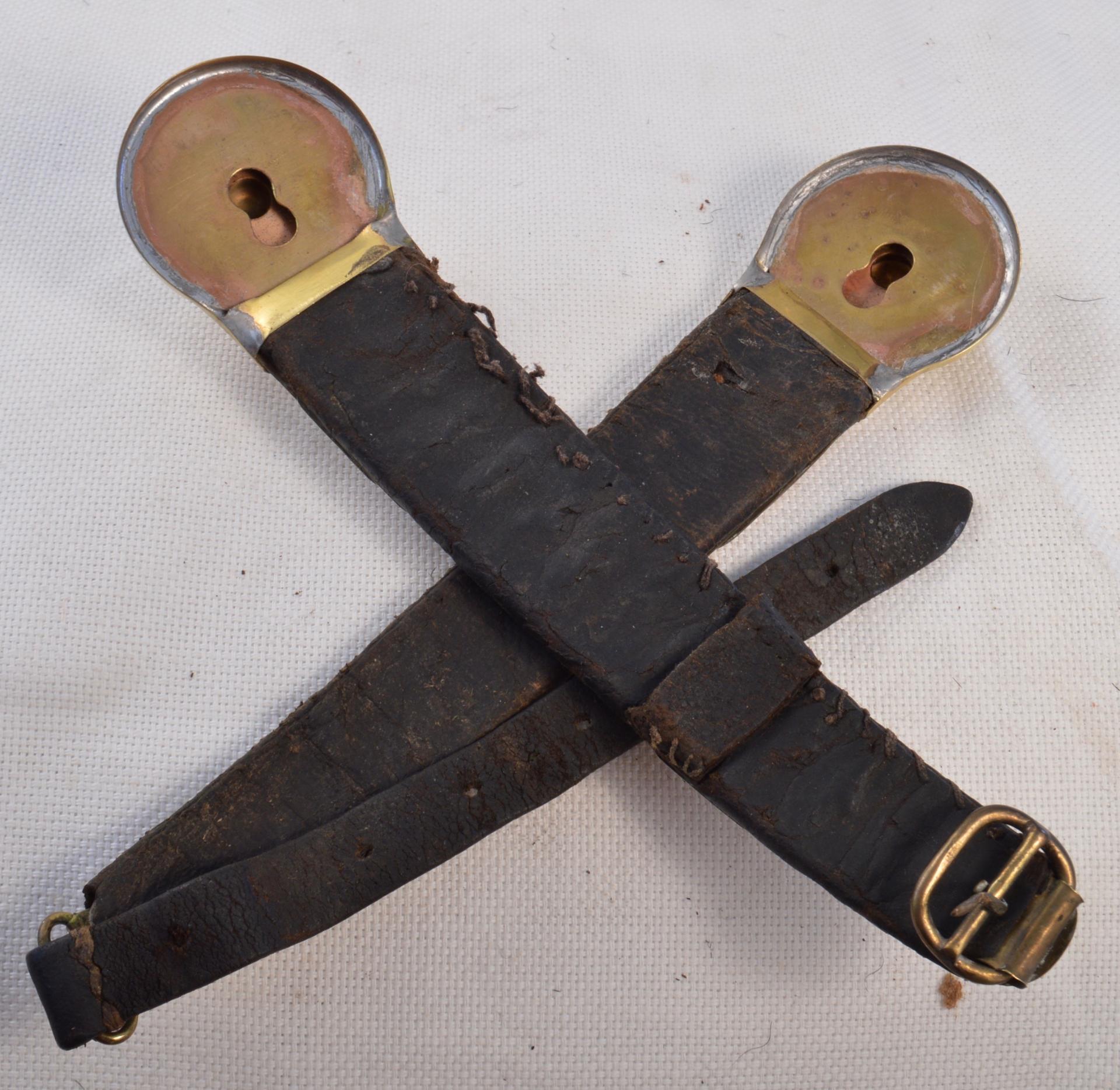 Set of French Cavalry Chinscales for model 1874 Mounted helmets