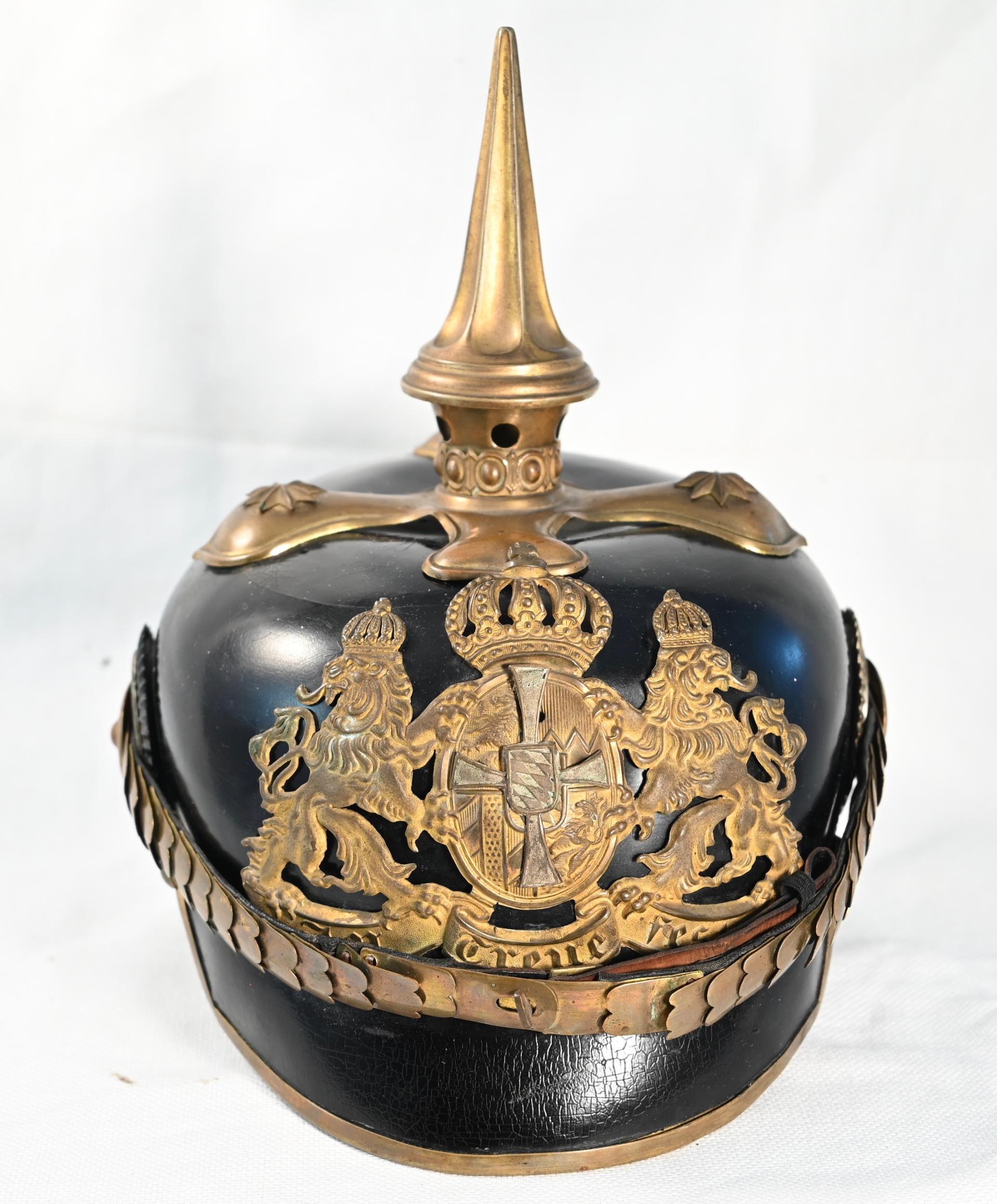 Bavarian Reserve ChevauLeger Officers Pickelhaube Headgear Age of