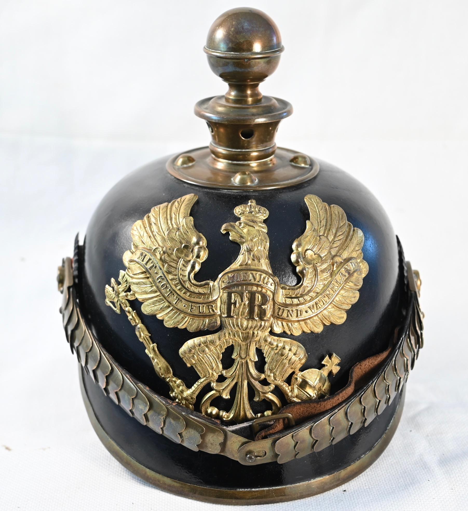 Prussian 9th Field Artillery Enlisted Pickelhaube Mint Headgear