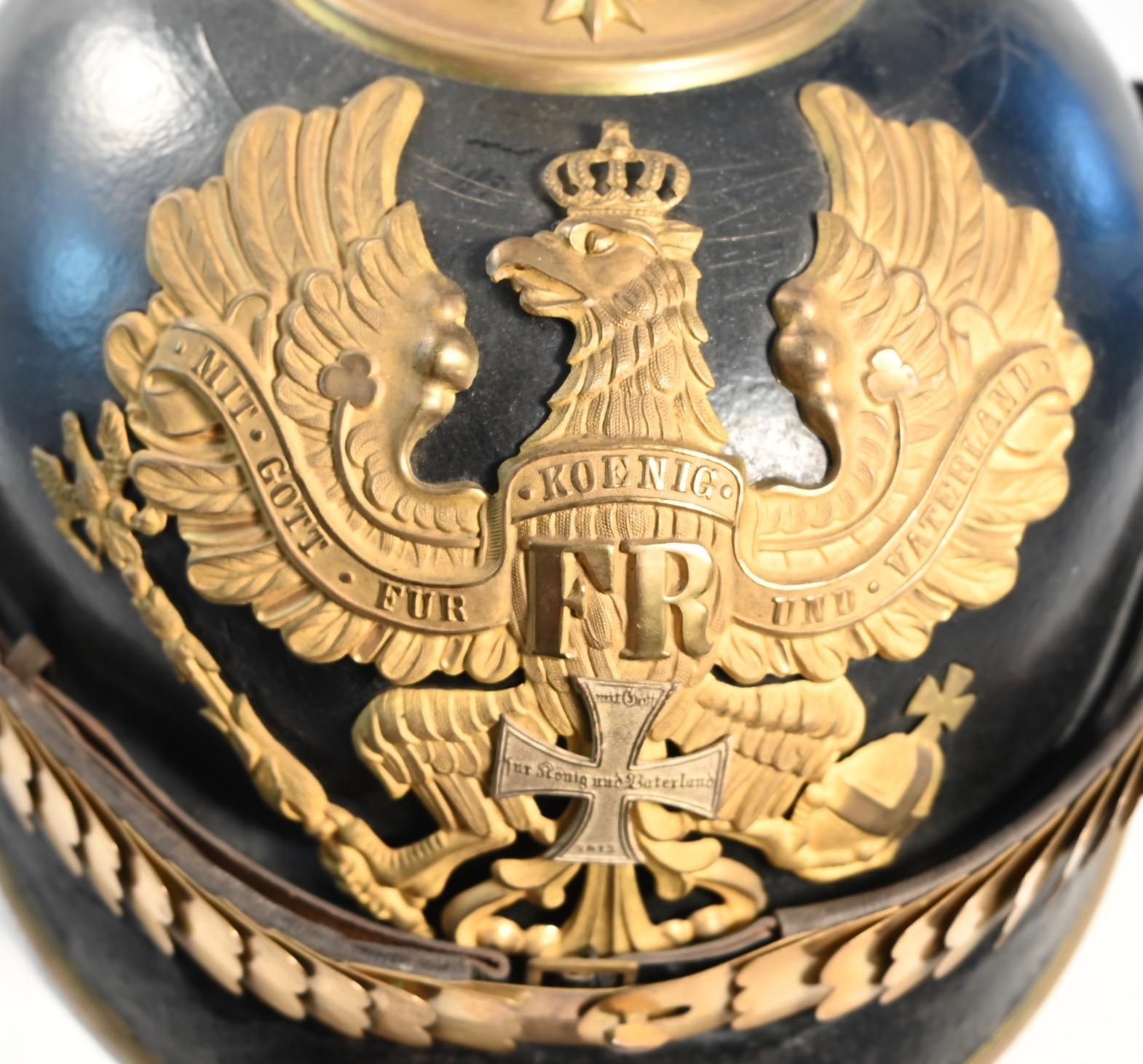 Prussian Field Artillery Reserve Officers Pickelhaube Headgear Age