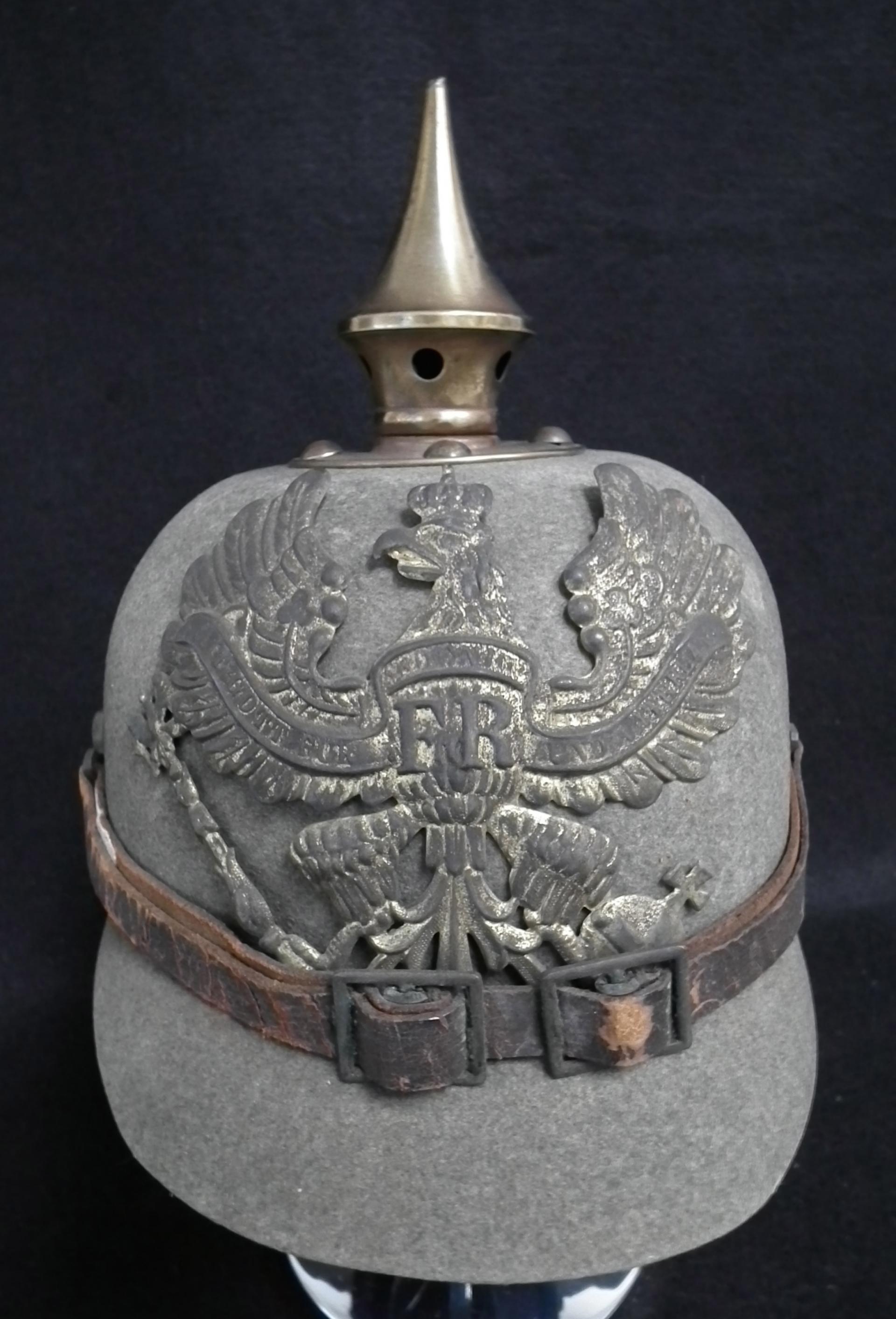 Prussian Felt Ersatz Enlisted Infantry Pickelhaube