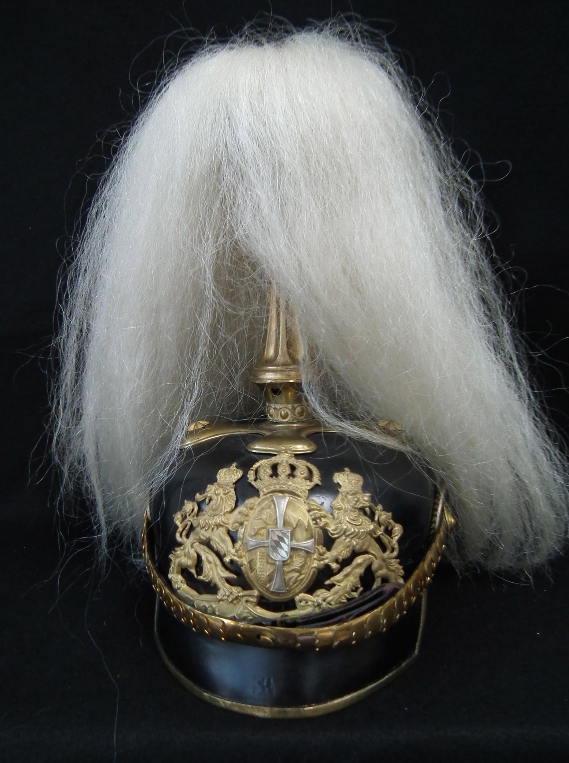 Bavarian Reserve Chevauxleger Officer Pickelhaube