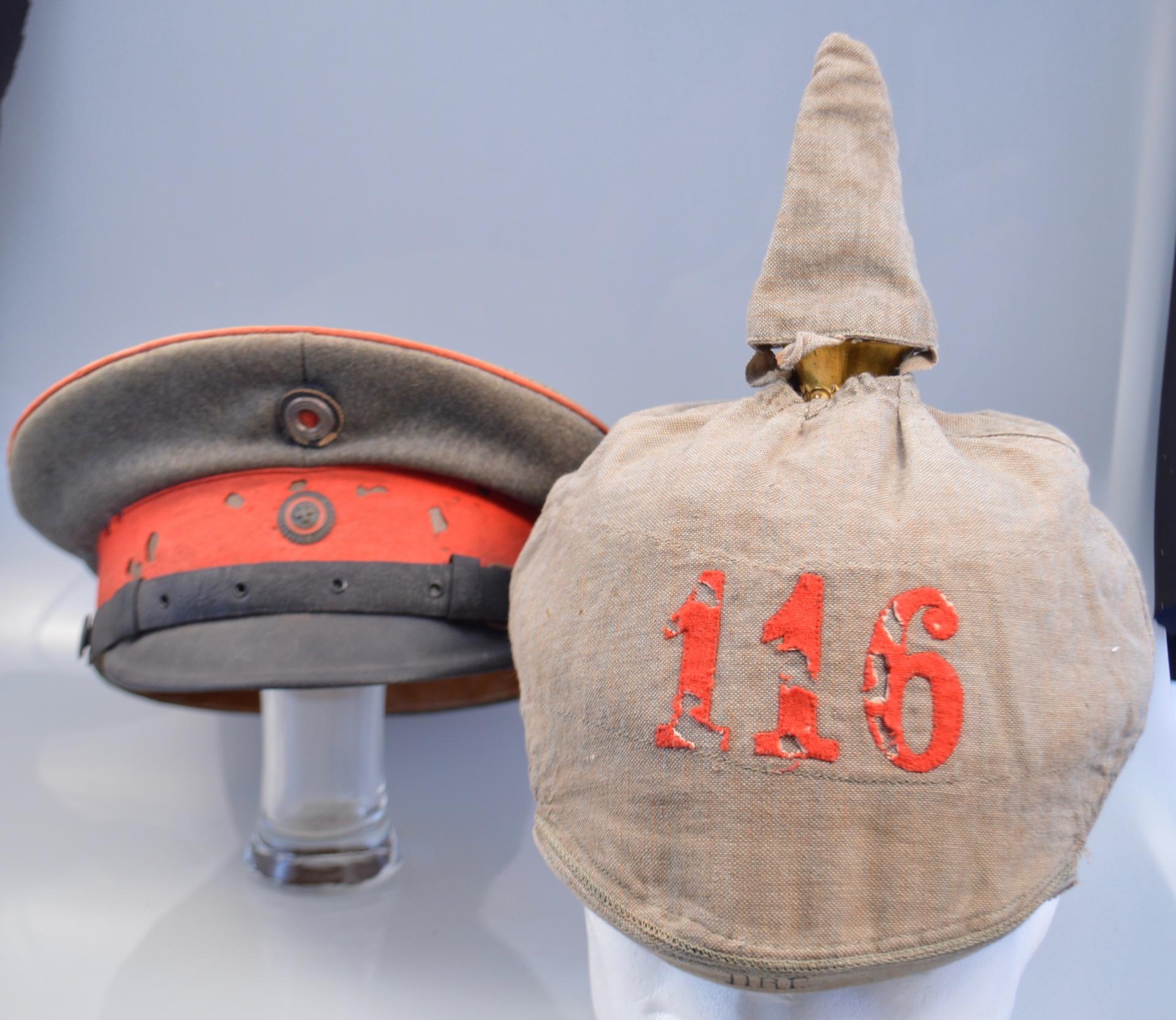Hessen 116th Reserve Officer's Visor and Field Cover set