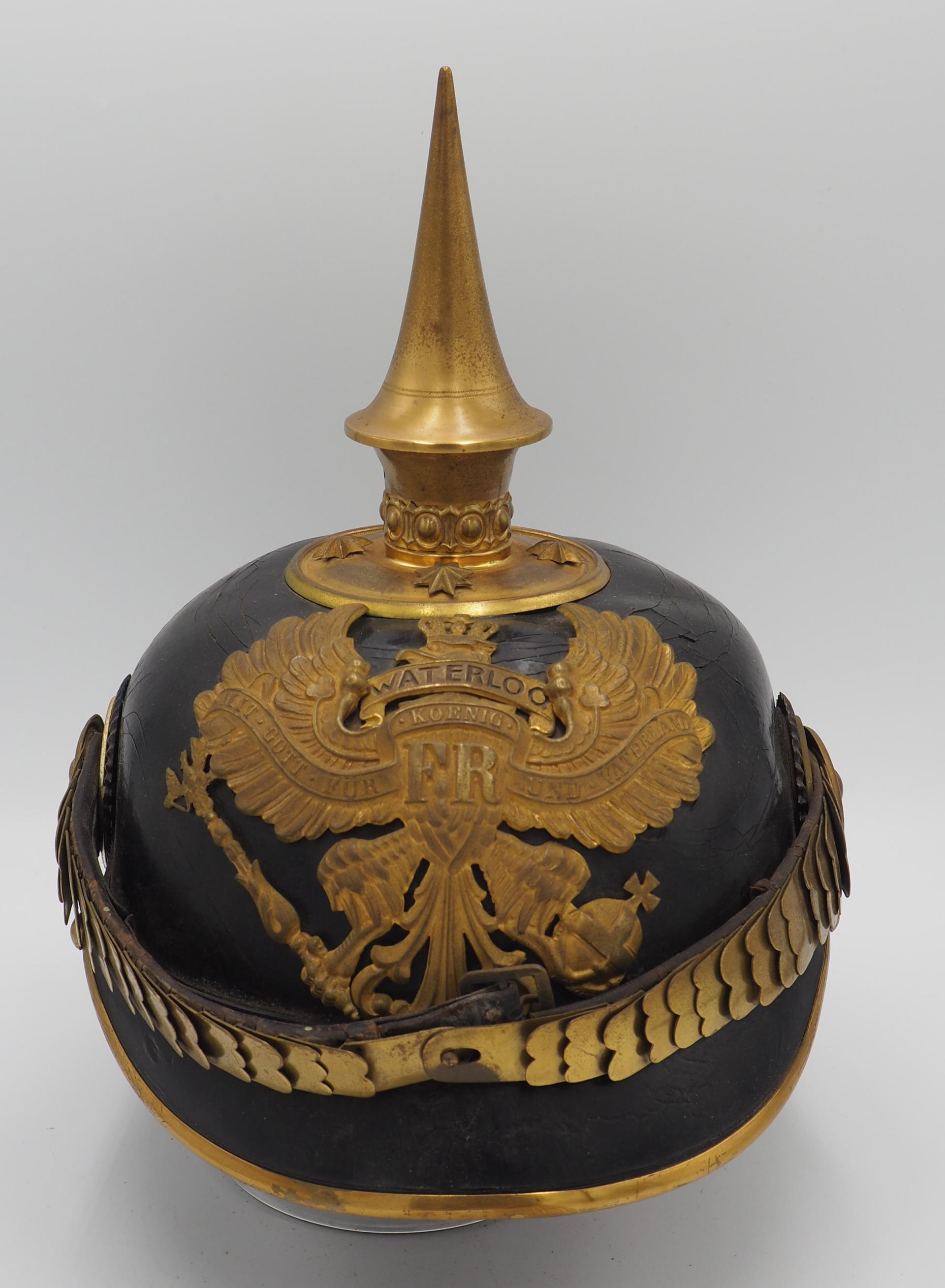 Prussian/Hannoverian Infantry Officers Pickelhaube Headgear Age of