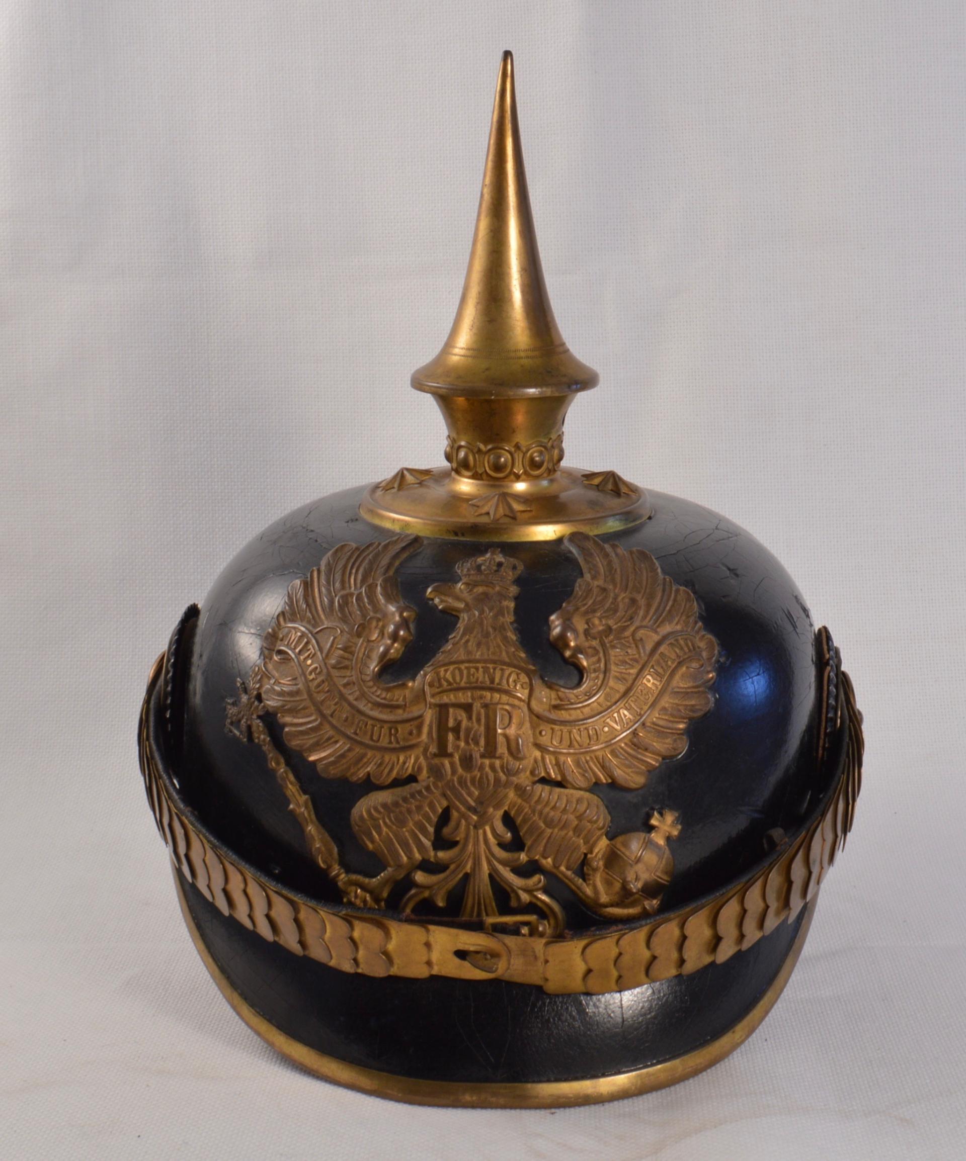 Prussian Infantry Officer Pickelhaube - Named