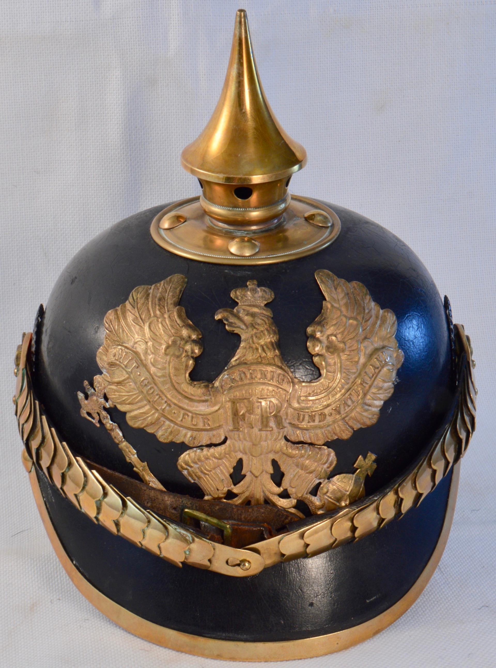 Prussian Train Abteilung Enlisted Pickelhaube