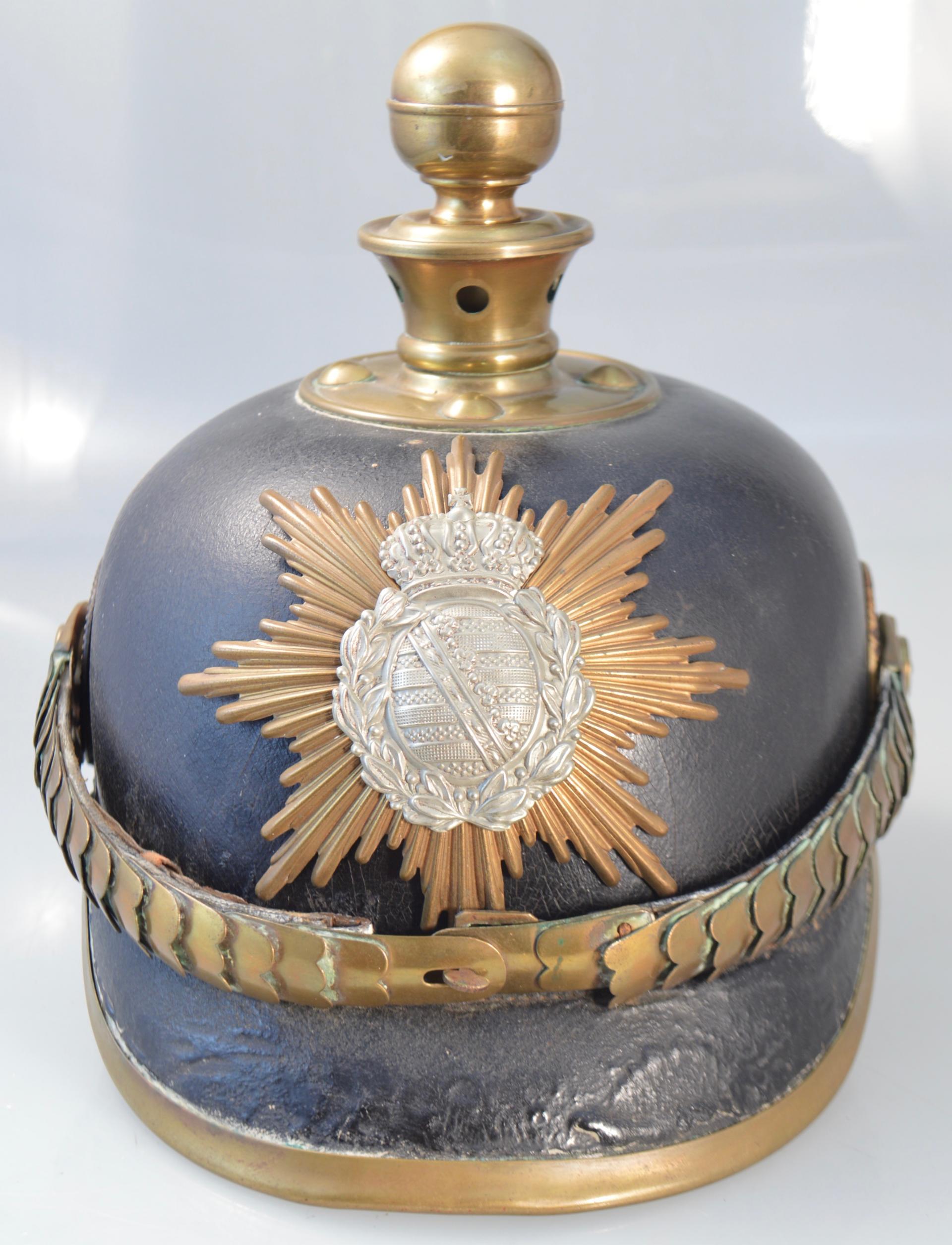 Saxon Field Artillery Enlisted Pickelhaube