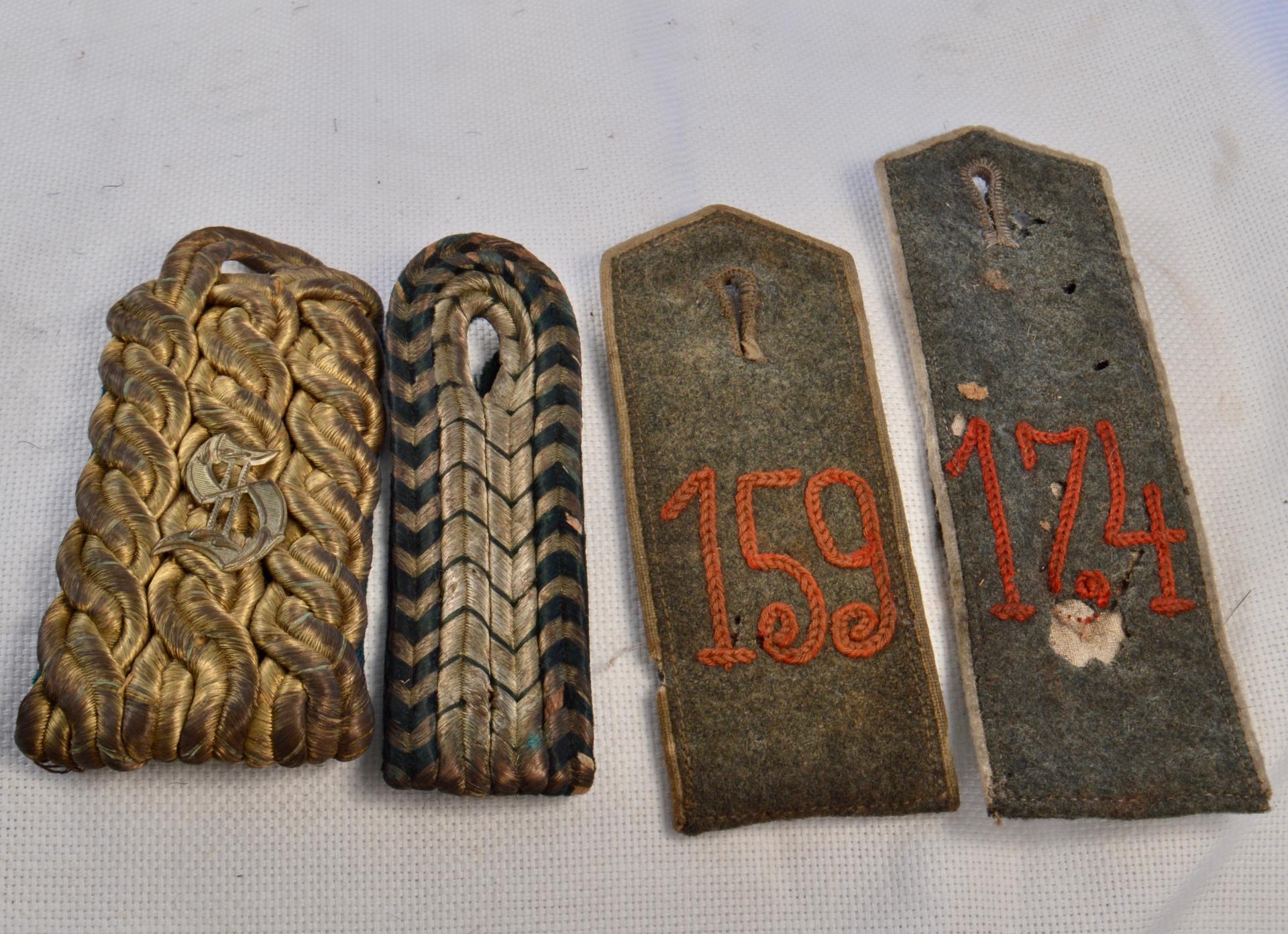 4 single shoulder boards or various units