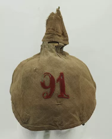 Oldenburg 91st Regt. Enlisted Man Infantry Pickelhaube with Field Cover Visuel