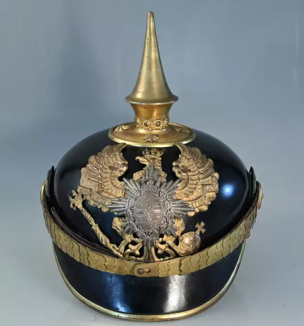 Saxe Thuringen Infantry Officer Pickelhaube Visuel