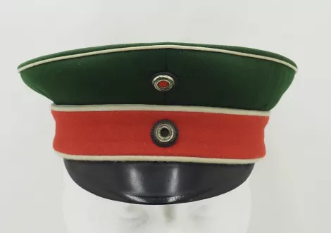 Prussian 11th Hussar Officer Visor Cap Visuel