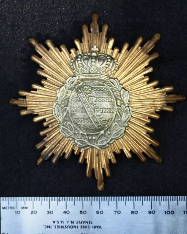 Saxon Enlisted Man Pickelhaube Frontplate Visuel