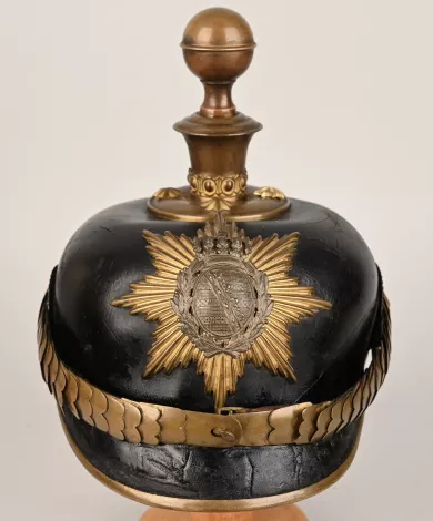 Saxon Field Artillery Officer Pickelhaube Visuel