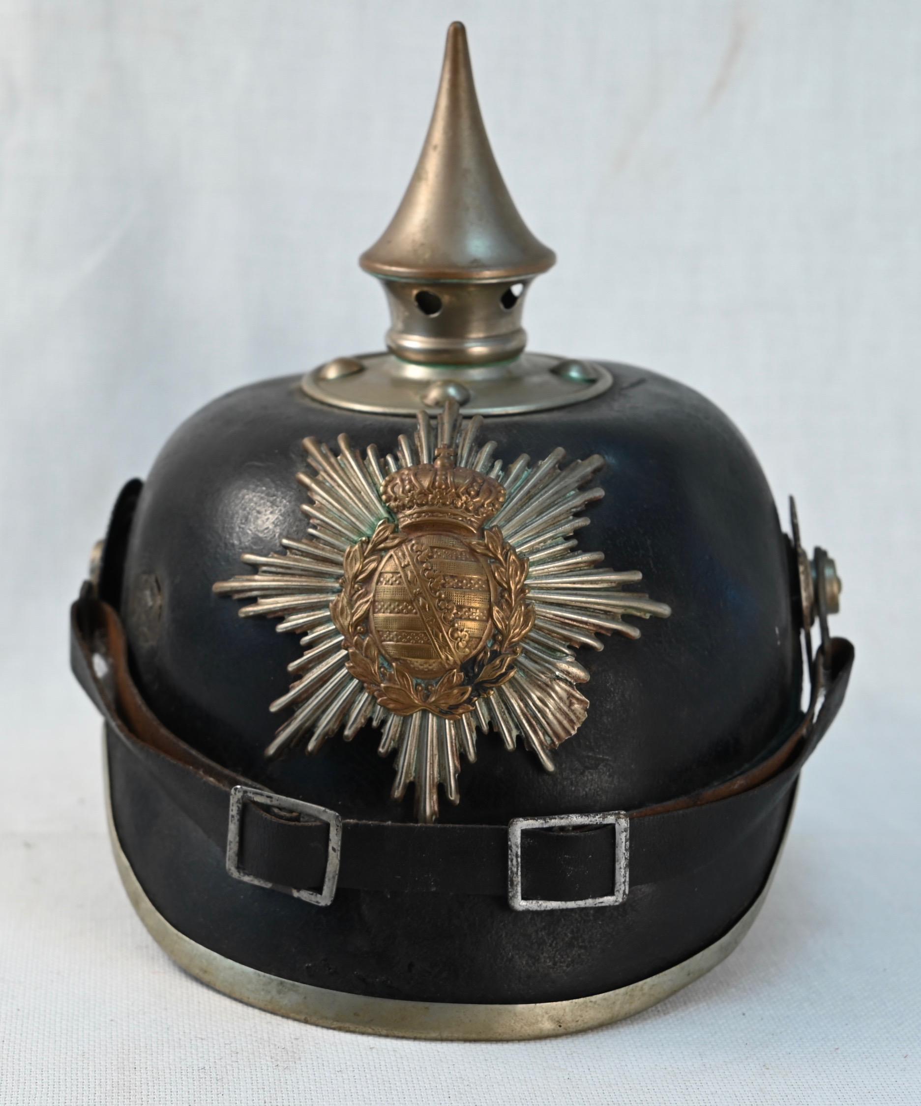 Saxon 100th Leib-Infantry Regt. Enlisted Pickelhaube