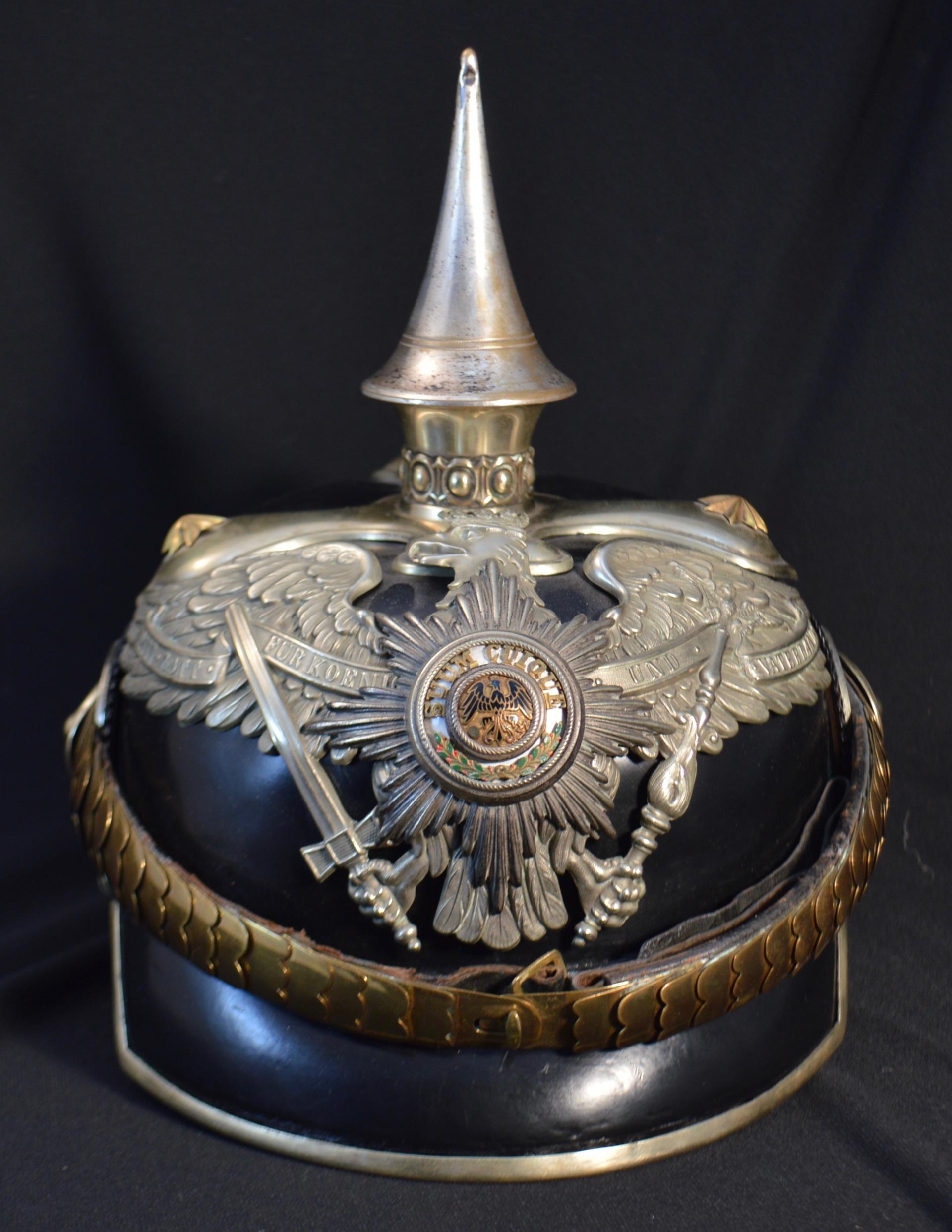 Prussian 2nd Garde Dragoon Officers, Pickelhaube