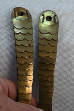 Pair of Original Flat Officers Chinscales