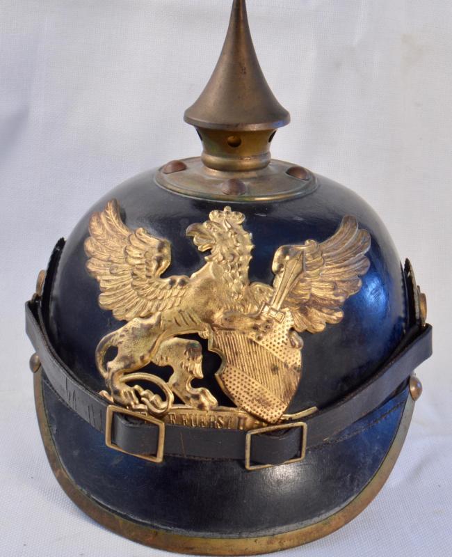 Baden Infantry Enlisted Pickelhaube - Excellent