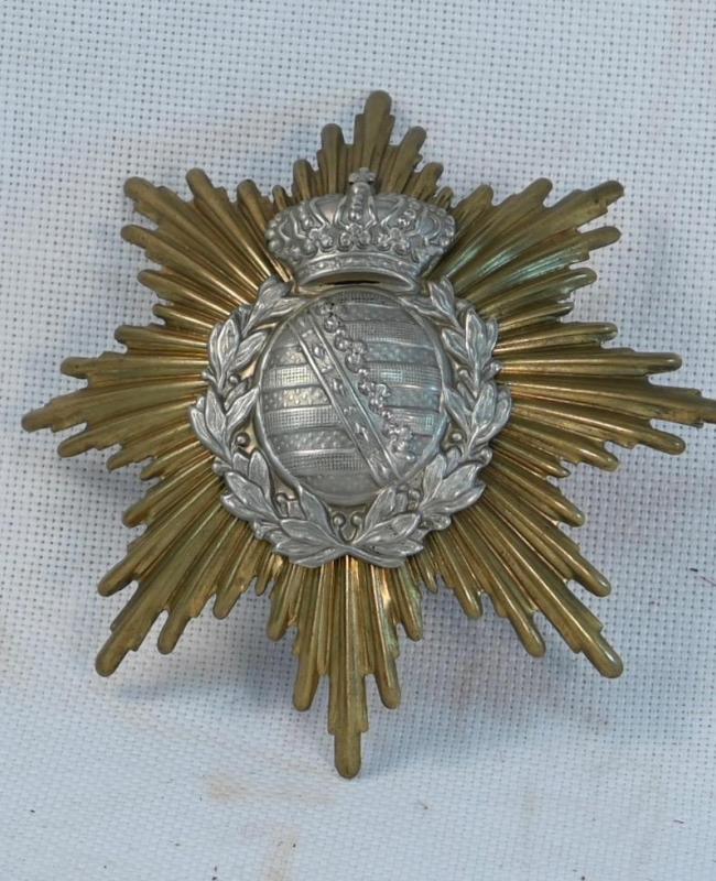 Saxon NCO/Officers Pickelhaube Front Plate