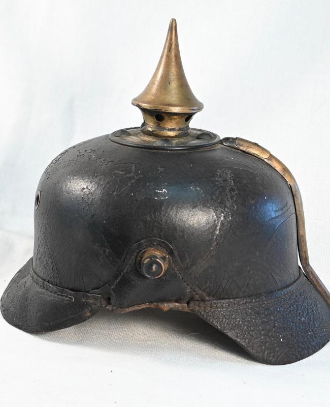 Saxon Enlisted Helmet Shell with "VERKAUFT" marking