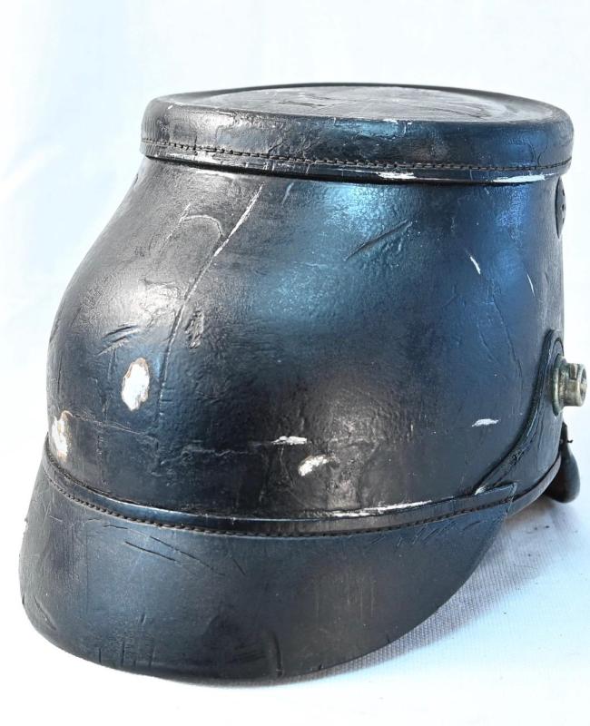 Shako Silver Mounted (shell only) re-used in the Reichwher