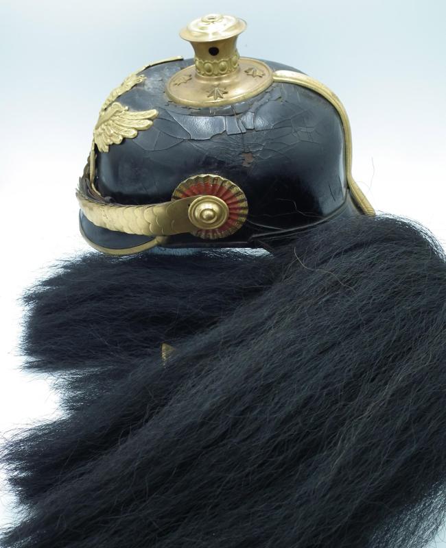 Baden Infantry Officer Pickelhaube with Parade Plume