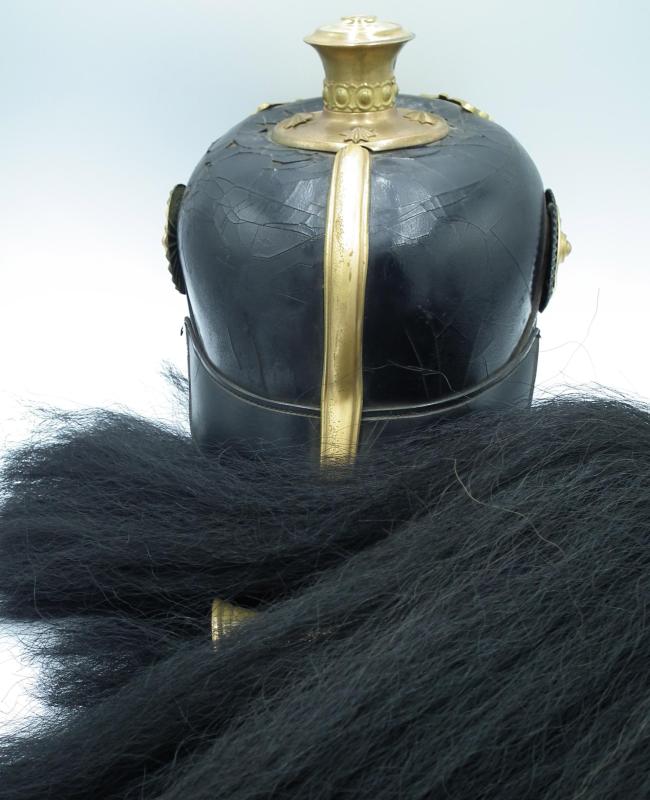 Baden Infantry Officer Pickelhaube with Parade Plume