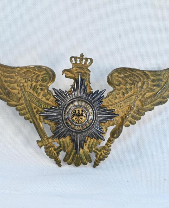 Prussian Garde Officers Eagle Frontplate - Fire Gilt-