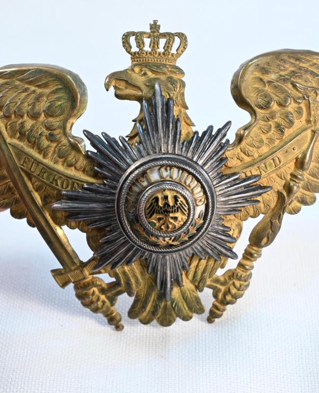 Prussian Garde Officers Eagle Frontplate - Fire Gilt-