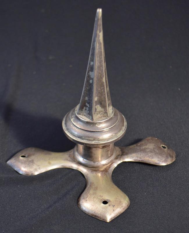 Silver Hessen Officers Pickelhaube Spike and Base