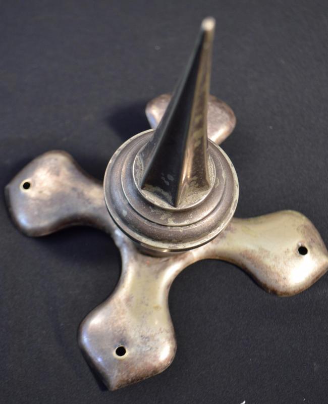 Silver Hessen Officers Pickelhaube Spike and Base