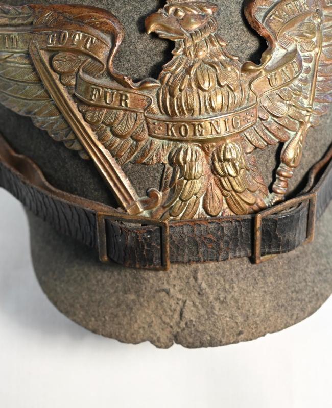 Prussian Enlisted Grenadier Felt Wartime helmet