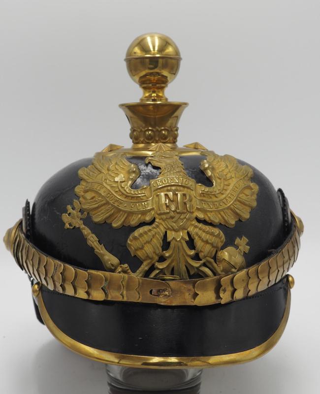 Prussian 40th Field Artillery Officer Pickelhaube with Field Cover