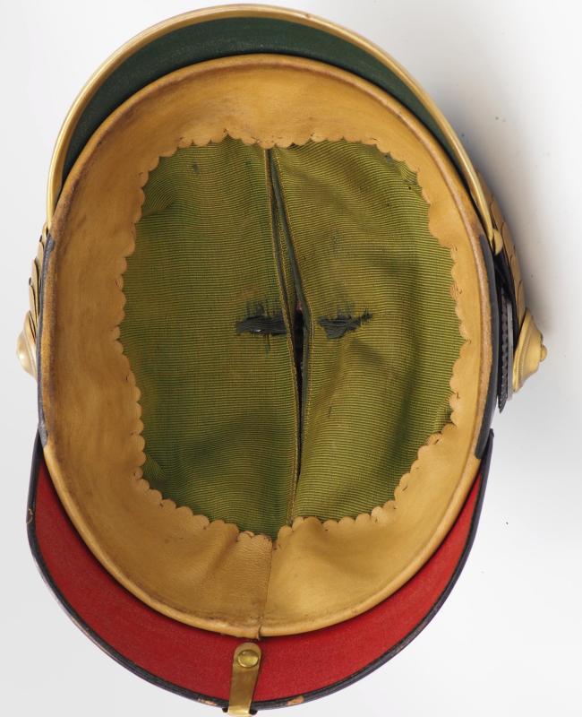 Prussian 40th Field Artillery Officer Pickelhaube with Field Cover