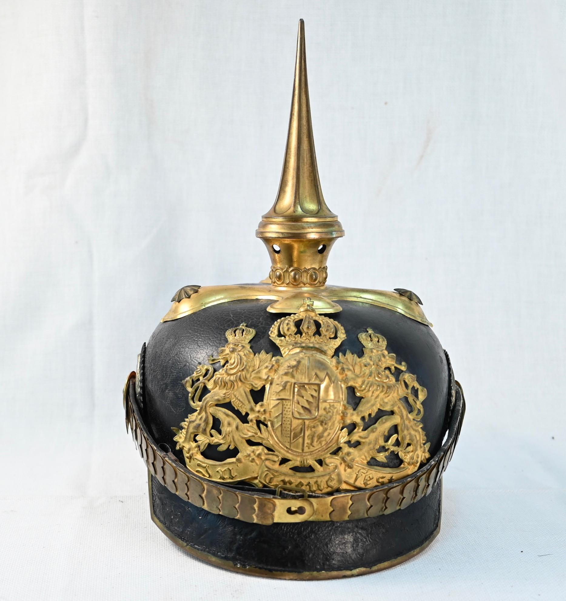 Bavarian Infantry Officer Pickelhaube