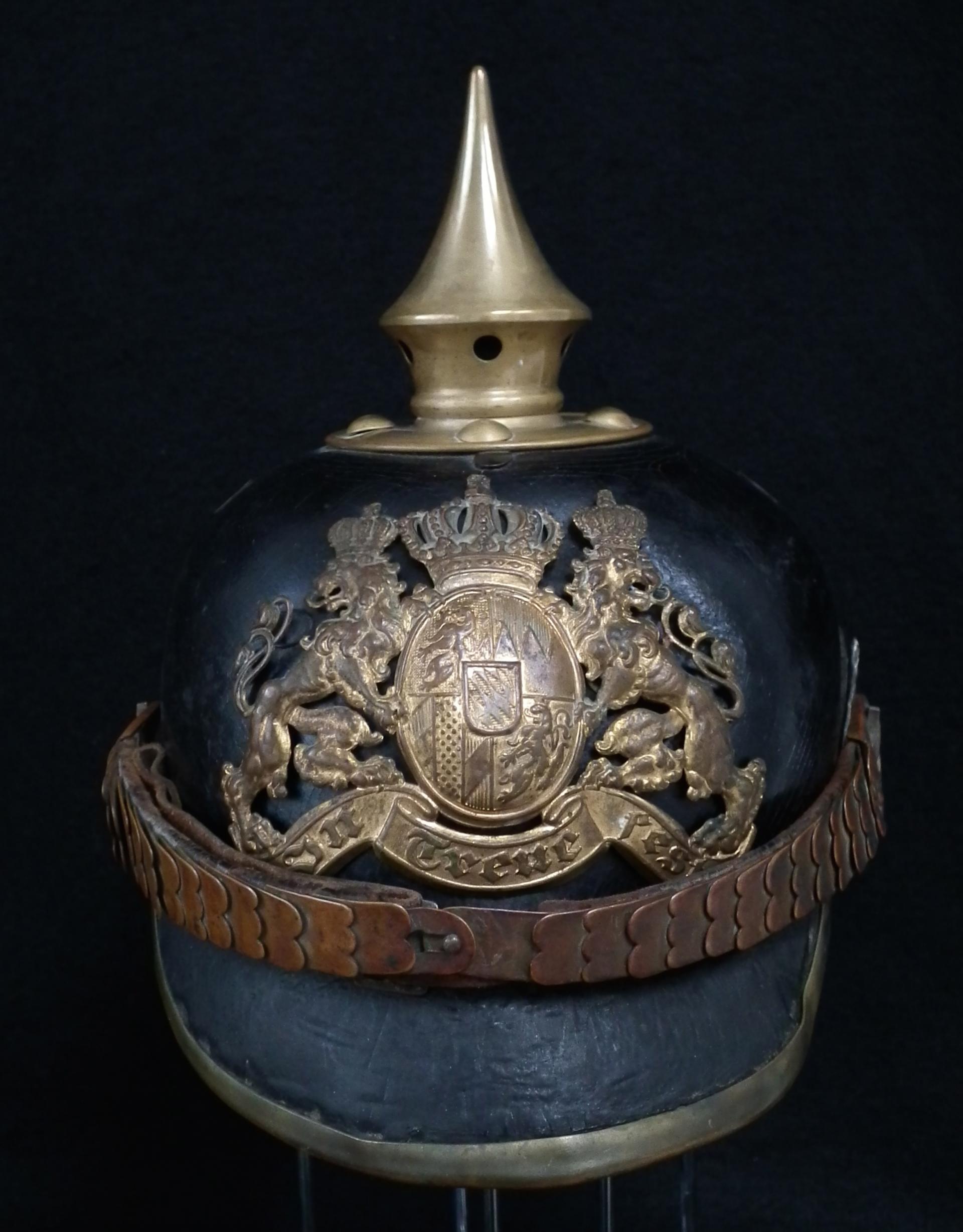 Bavarian Infantry TRANSITION Pickelhaube model 1886.