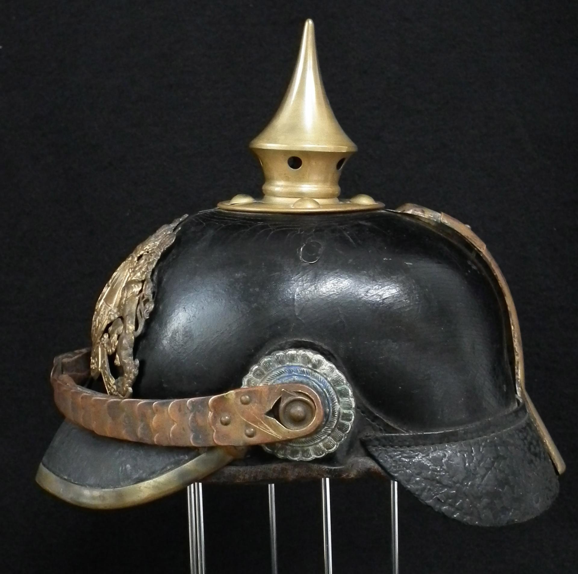 Bavarian Infantry TRANSITION Pickelhaube model 1886.