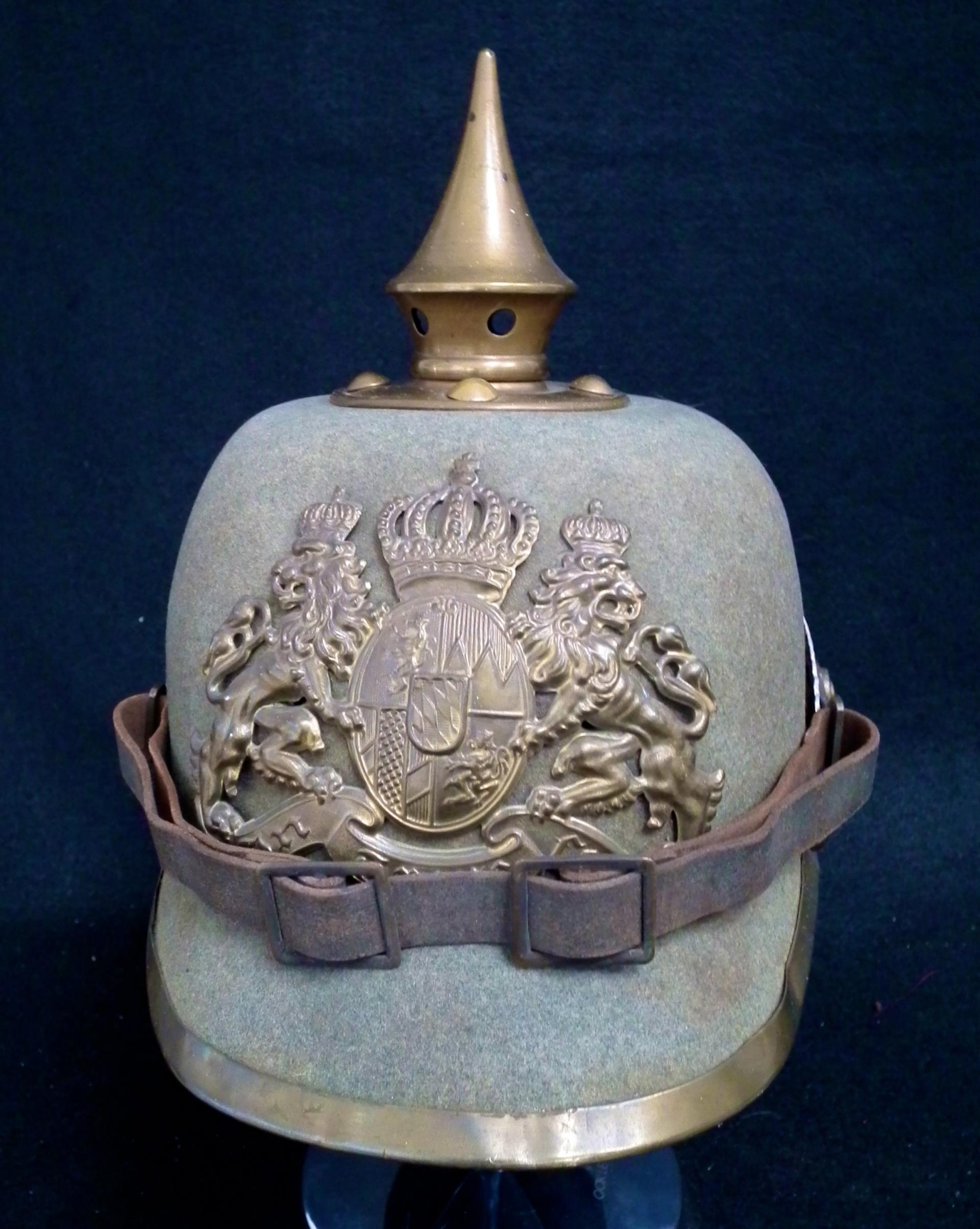 Bavarian Felt Ersatz Enlisted Pickelhaube