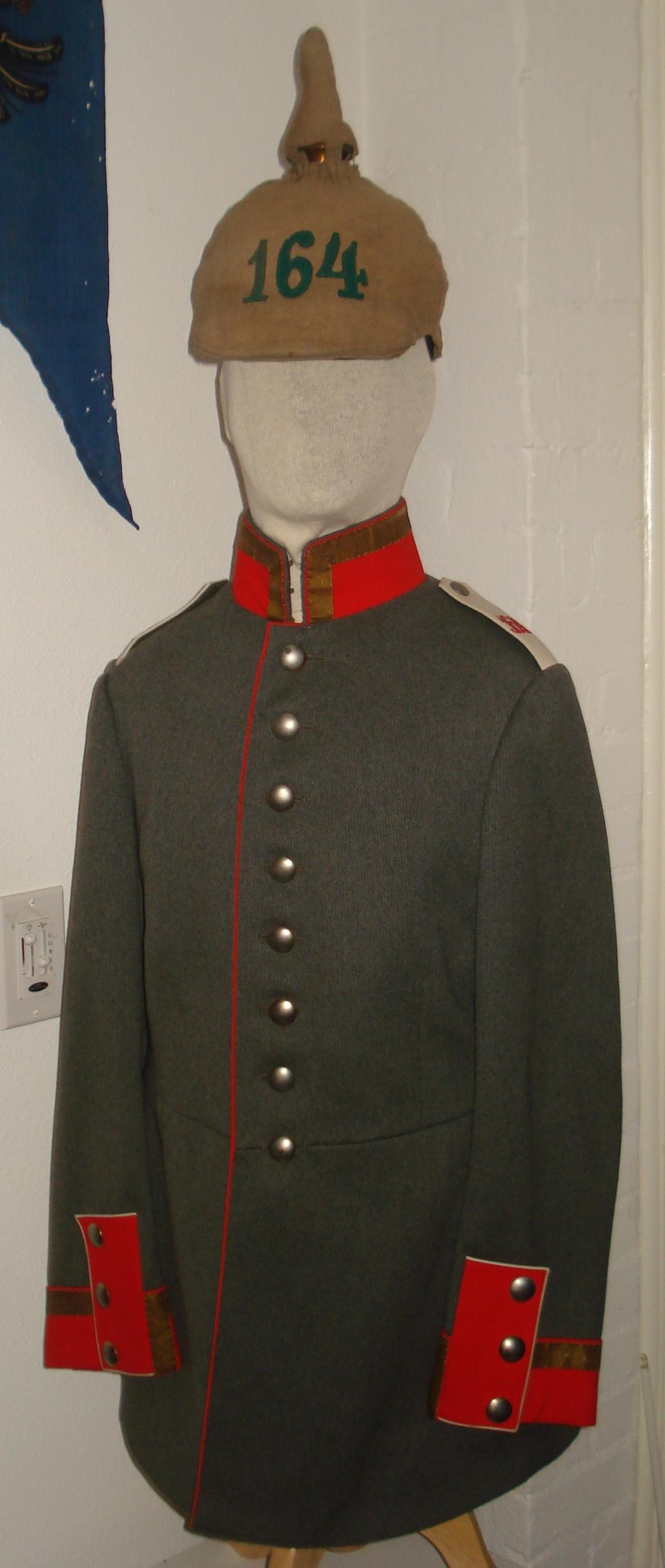 164th Infantry Regiment NCO Friedensrock with matching Field Cover