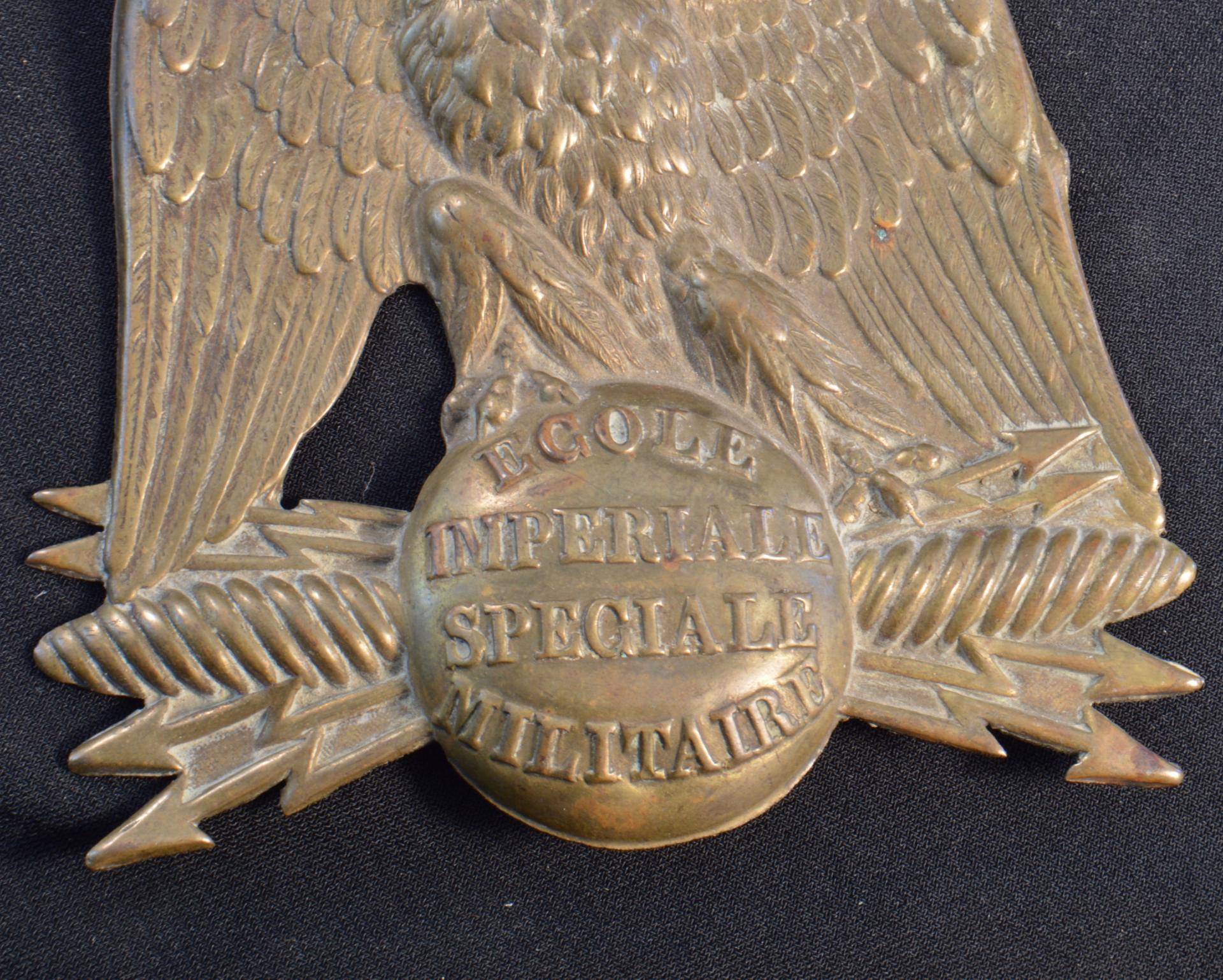 French "Saint-Cyr" Officer Military School Shako plate