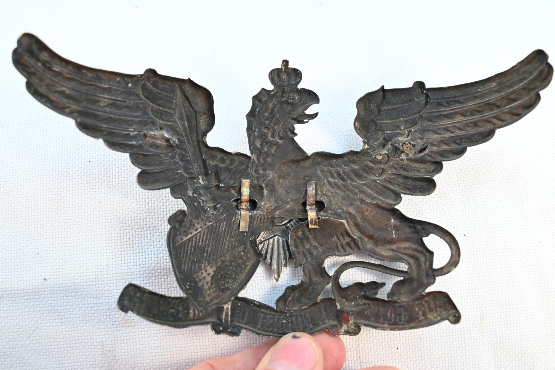 Baden 109th Leib-Grenadier Enlisted Pickelhaube Emblem