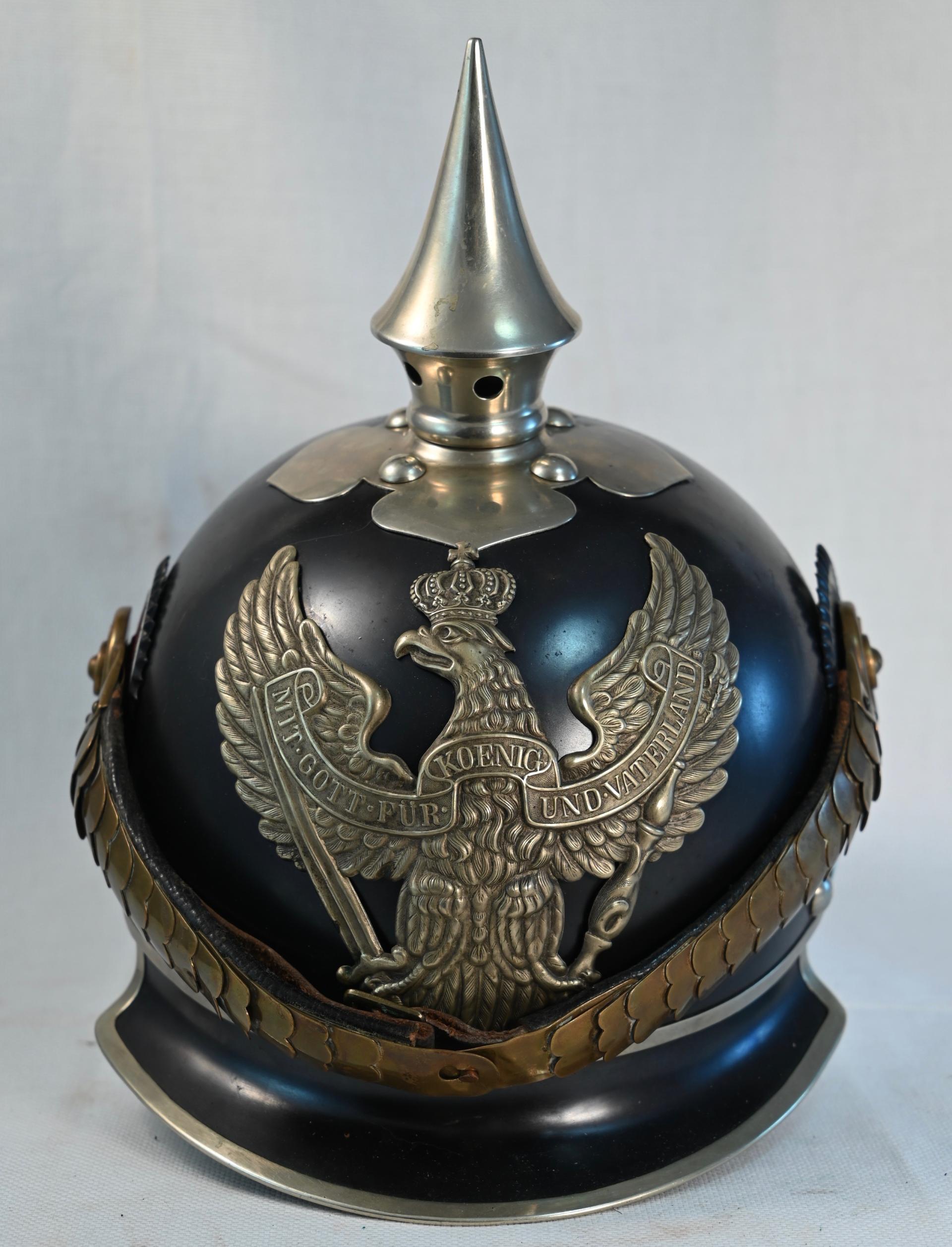 Prussian Jäger zu Pferd Enlisted Prewar Lobstertail Pickelhaube